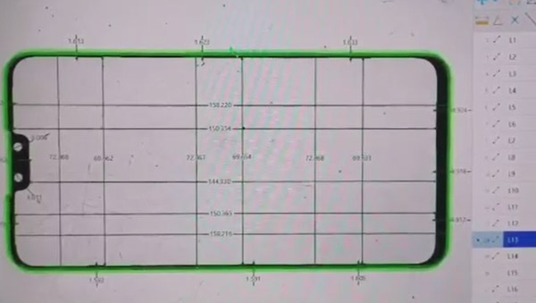 手機玻璃蓋板尺寸測量